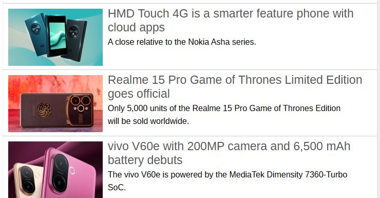 هفته ۴۱ در یک نگاه: رونمایی HMD Touch 4G، Realme 15 Pro 'بازی تاج و تخت' و استاندارد سریع UFS 5.0