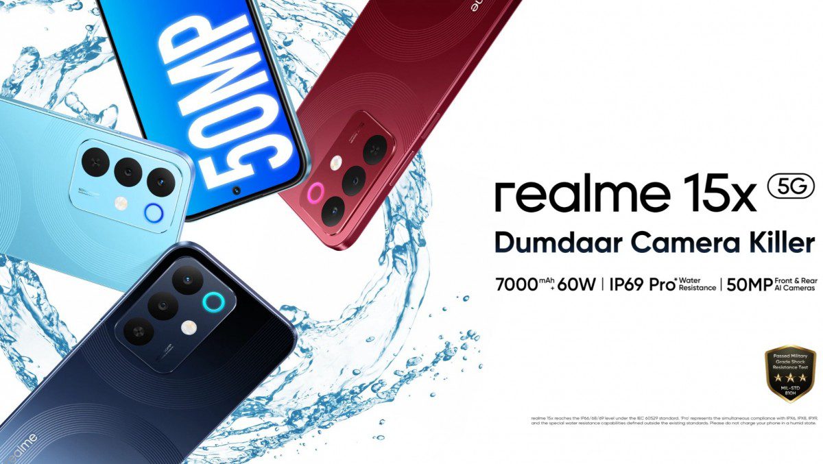 Realme غول جدیدش را معرفی کرد: باتری ۷۰۰۰ میلیآمپرساعتی، نمایشگر ۱۴۴ هرتزی و گواهی عجیب IP69 Pro
