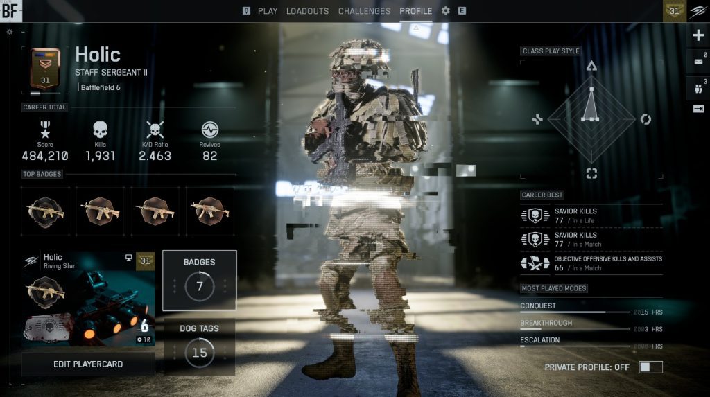 راهنمای کامل بررسی آمار و عملکرد در بازی بتلفیلد ۶